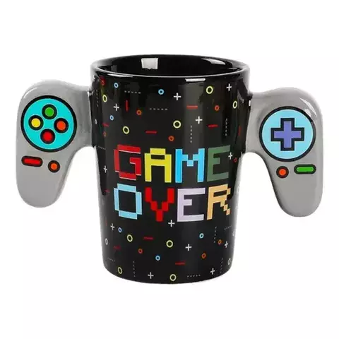 Taza Mug Cerámica Gamer Game Over Control Joystick