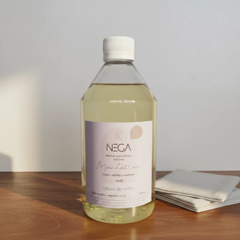 Refill Difusor 500ml - El mismo aroma que amás, por 3 meses más - NEGA | Aromas que se sienten. Calidad que dura.