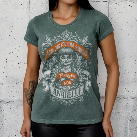 Camiseta Babylook Estonada Anabelle - comprar online