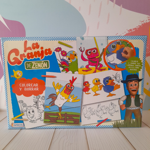 Colorea y borra Granja - comprar online