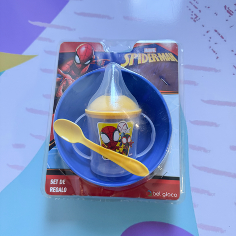 Set cuenco + Tomasolito con tetina SPIDEY - comprar online