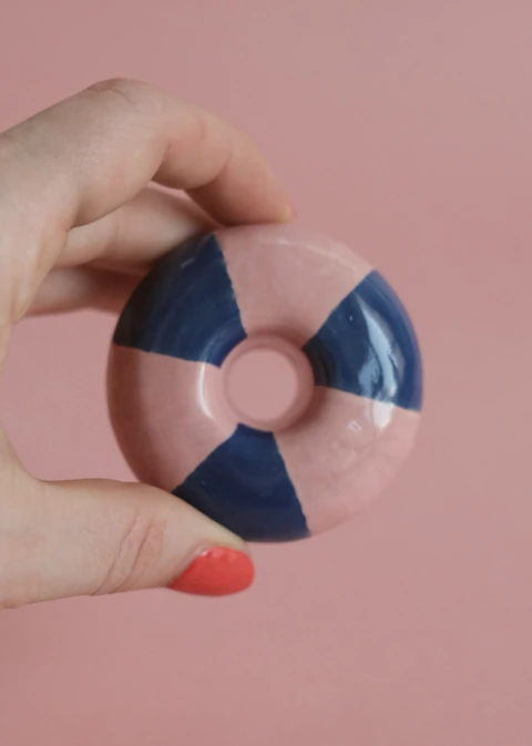 Rosa e Azul - Gancho escova de dente