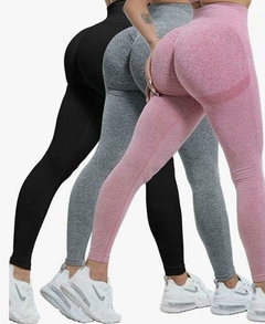 3X1 EN CALZAS IMPORTADAS SEAMLESS CON EFECTO PUSH UP + 3 VINCHAS DEPORTIVAS DE REGALO! - comprar online