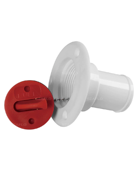 AGULHEIRO PLASTICO COM TAMPA PARA COMBUSTIVEL SEAFLO - VERMELHO E BRANCO - comprar online