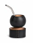 Mate Galleta Calabaza Forrado en Cuero + Bombilla - LASKA ARGENTINA