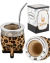 Mate Imperial Animal Print Personalizado Calabaza + Bombilla