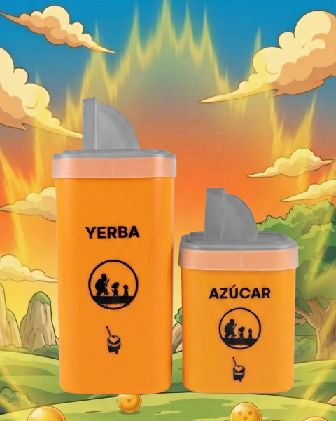 Set Yerbera & Azucarera Dragon Ball - comprar online