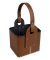 Canasta de Eco Cuero Marron - comprar online