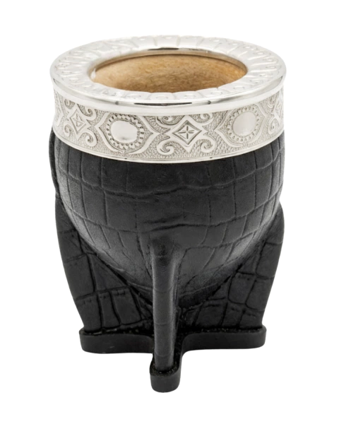 Mate Imperial Cuero Croco Premium de Calabaza en internet