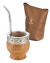 Set Matero Imperial De Algarrobo Con Bombilla Y Yerbera
