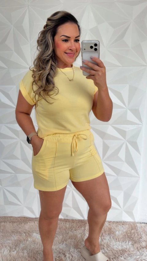 Conjunto Alana-Amarelo