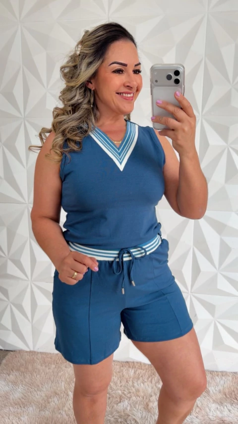 Conjunto Cecilia-Azul Claro