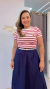 Blusa Leda-Vermelha e Branco