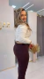 Calça Luisa-Vinho - comprar online