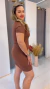 Vestido Raquel-Marrom na internet