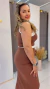Vestido Vanessa-Marrom - comprar online
