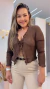 Blusa Vanessa-Marrom - comprar online