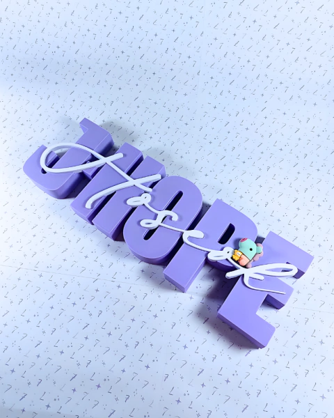 Letreiro Decorativo J-HOPE Hoseok