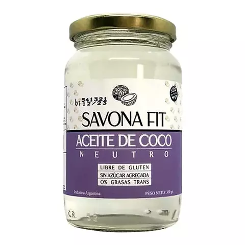 Aceite Coco Neutro Savona Fit X360ml