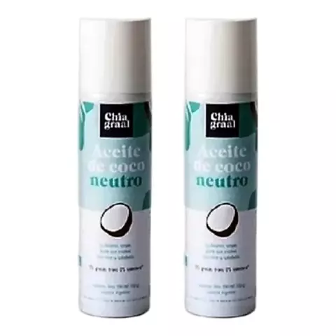 Aceite En Aerosol De Coco Neutro Chia Graal X190cc X2