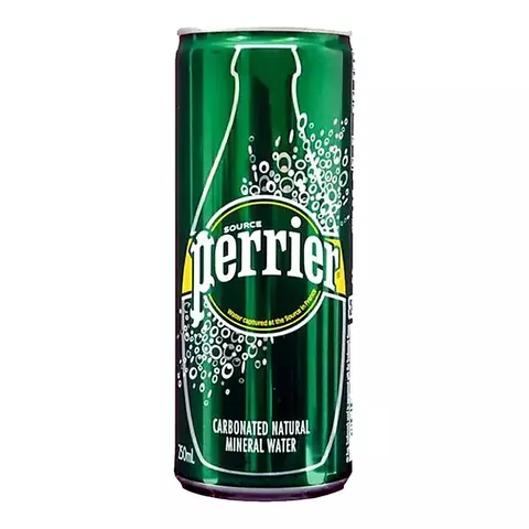 Agua Mineral Perrier Con Gas Lata X250cc Origen Francia