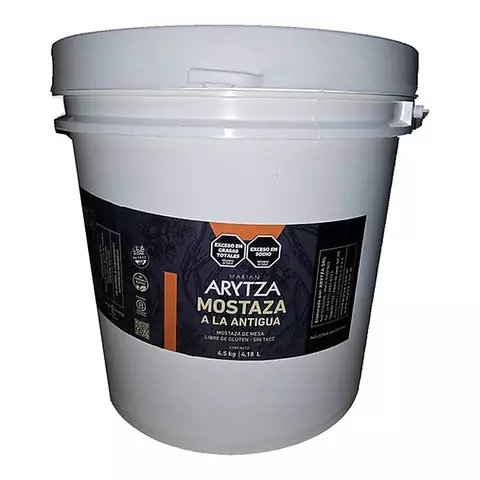 Balde Arytza Mostaza Antigua X 4.500 Grms Ideal Gastronomia
