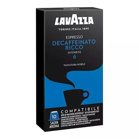 Cafe Capsulas Lavazza Decaffeinato Compatible Nespresso X10