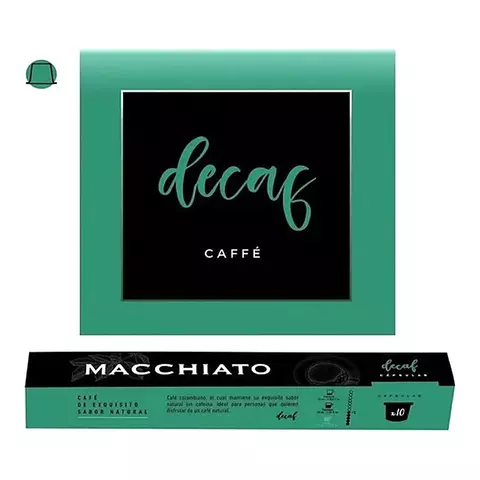 Capsulas Cafe Macchiato Nespresso Descafeinado x10u