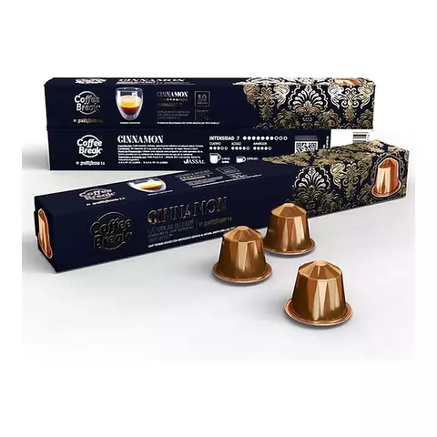 Capsulas Nespresso Coffee Break Platinum Cinnamon X 10 Unid.