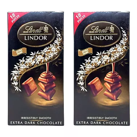 Chocolate Lindt Smooth Extra Dark X100g x2 Unidades