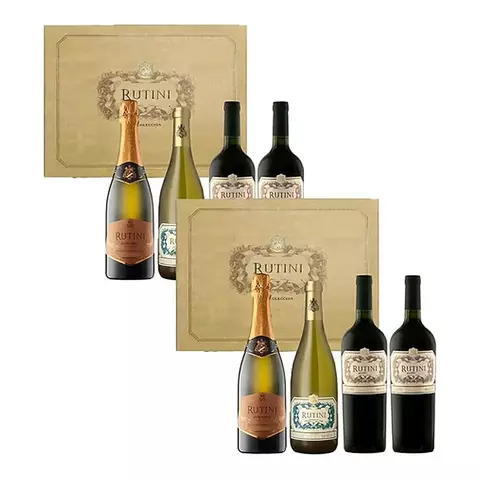 Combo 2 Estuches Rutini Coleccion Malbecx2 + Chardonnay + Eb