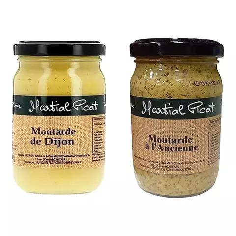 Combo 2 Mostaza Moutarde A L`ancienne Martial Picat - Dijon