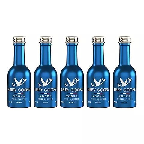 Combo Miniatura Aluminio Vodka Grey Goose X50ml x5