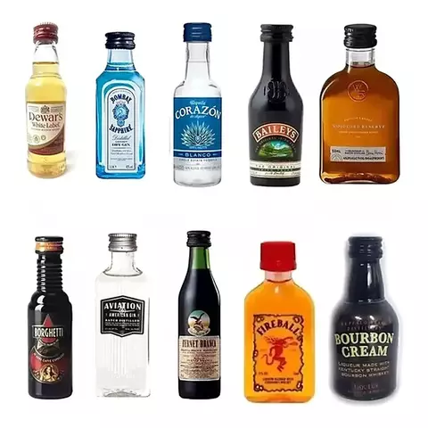 Combo Miniatura Oferta X3 Whisky Gin Licor Vodka A Eleccion