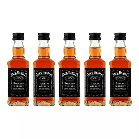 Combo X 5 Miniatura Whisky Jack Daniels N7 X50cc