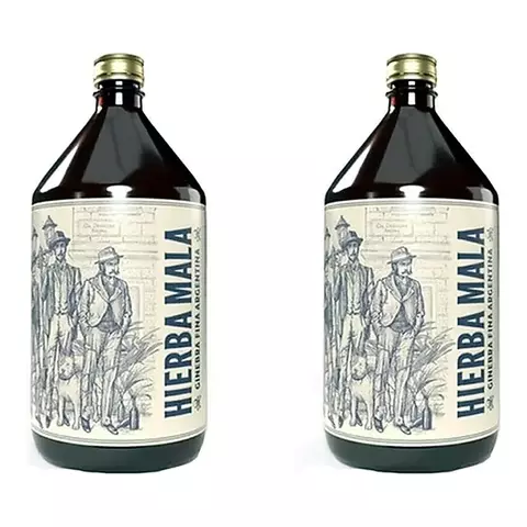 Gin Ginebra Fina Hierba Mala X1000cc X2