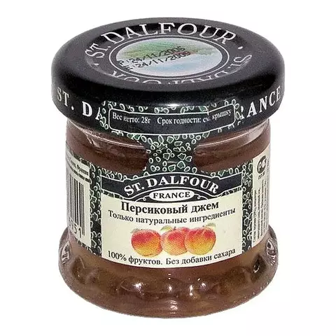 Mermelada Duraznos St. Dalfour X 28 Grms Origen Francia