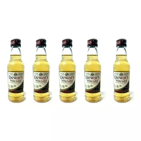 Miniatura Whisky Deward White Label X50cc Combo X5