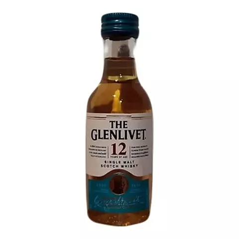 Miniatura Whisky The Glenlivet 12 Años Double Oak X50cc