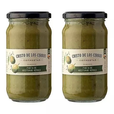 Pack 2 Pasta De Aceitunas Verdes Cristo De Los Cerrox X300g