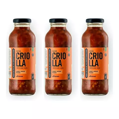 Pack 3 Aderezo Salsa Criolla Recetas De Entonces X 310grms