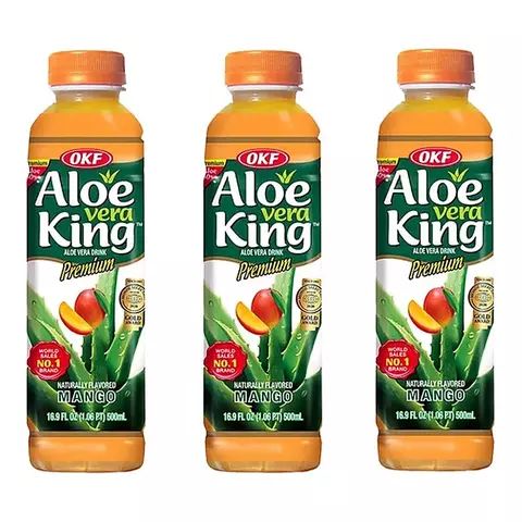 Pack 3 Bebida Aloe Vera King Okf Mango x500ml