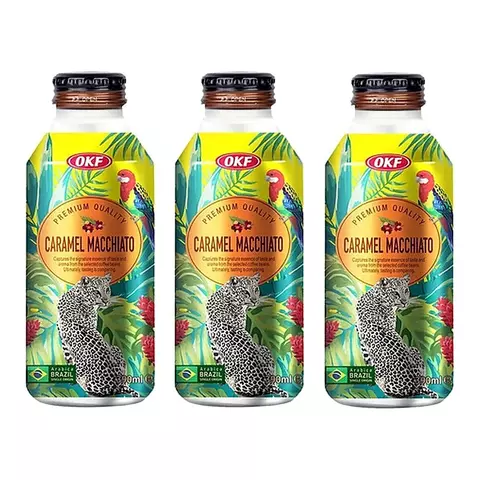 Pack 3 Caramel Macchiato 390ml - Okf - Listo Para Beber Premium