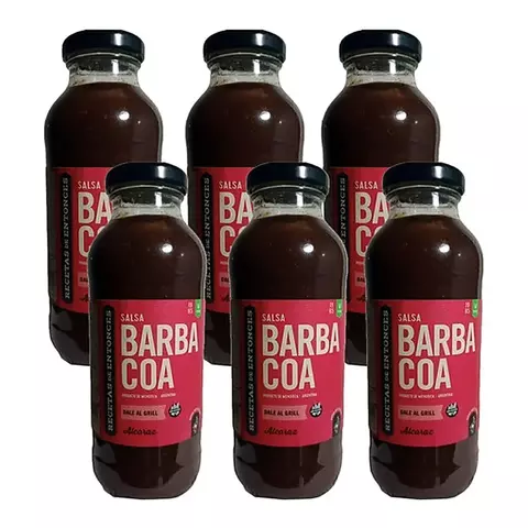 Pack 6 Aderezo Salsa Barbacoa Recetas De Entonces X 310grms