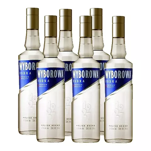 Pack 6 Botellas Vodka Wyborowa 37.5º X 750ml