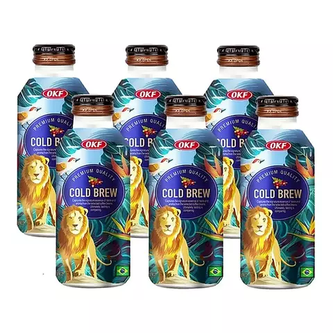 Pack 6 Cafe Frio - Cold Brew x390ml - Okf - Listo Para Beber