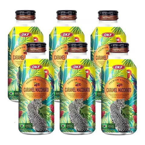 Pack 6 Caramel Macchiato 390ml - Okf - Listo Para Beber Premium