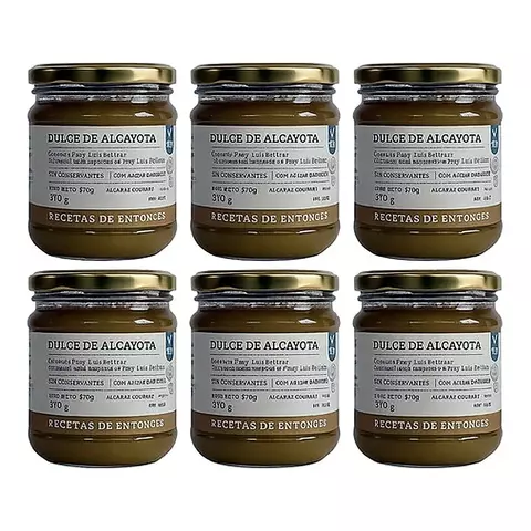 Pack 6 Dulce De Alcayota X350gr Recetas De Entonces