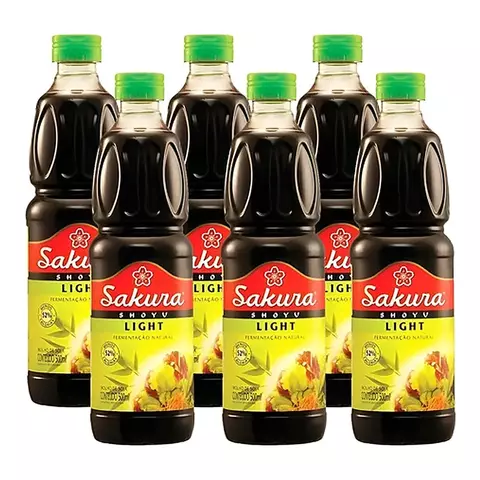 Pack 6 Salsa Shoyu Light Sakura 500ml