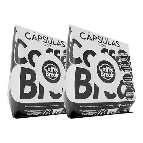 Pack Capsulas De Leche Coffee Break Comp Dolce Gusto X20